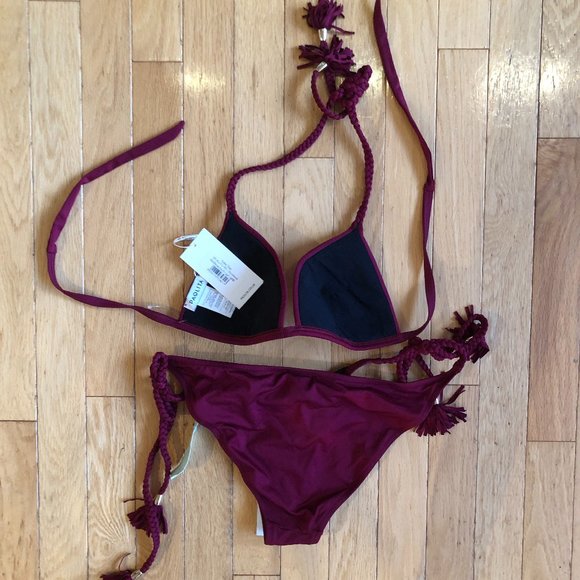 HOST PICK: Brand New Paolita YOKO PADDED TRIANGLE BIKINI IN BORDEAUX - Picture 7 of 11